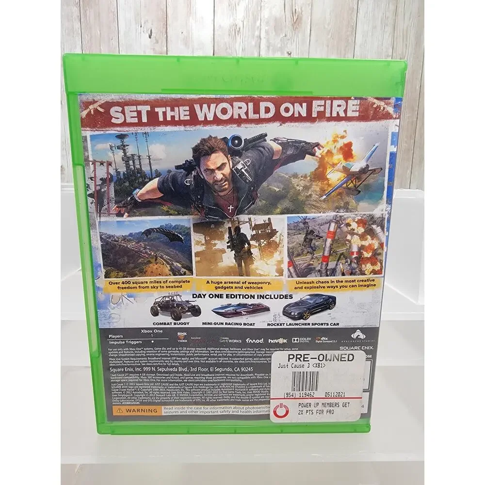 Just Cause 3: Day One Edition (Microsoft Xbox One, 2015)